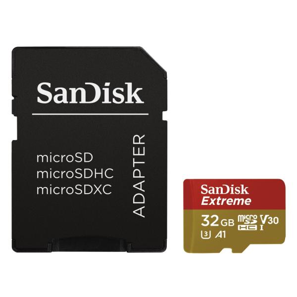 SanDisk Extreme/ micro SDHC/ 32GB/ 100MBps/ UHS-I U3 / Class 10/ + Adaptér