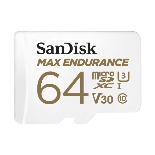 SanDisk Max Endurance/ micro SDXC/ 64GB/ 100MBps/ UHS-I U3 / Class 10/ + Adaptér