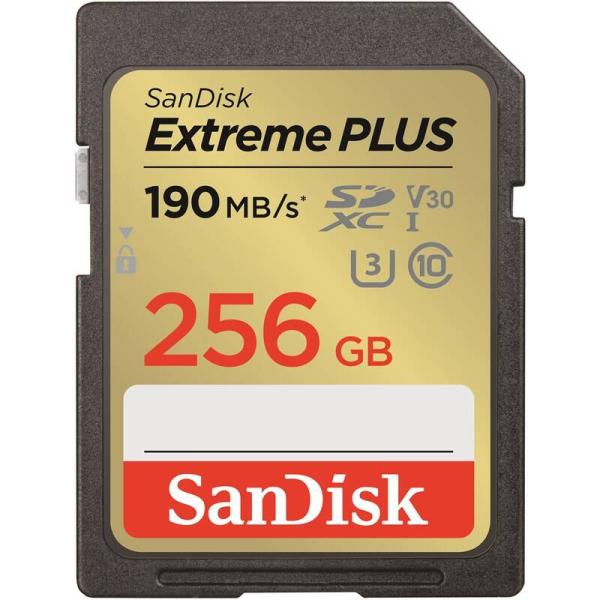 SanDisk Extreme PLUS/ SDXC/ 256GB/ 190MBps/ UHS-I U3/ Class 10