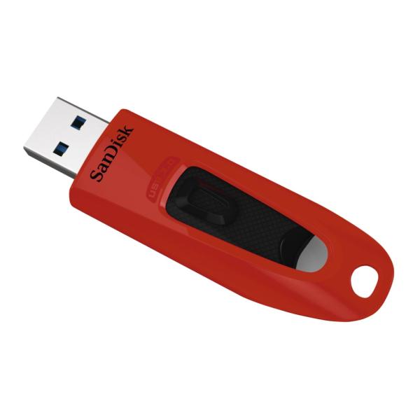 SanDisk Ultra/ 64GB/ 100MBps/ USB 3.0/ USB-A/ Červená