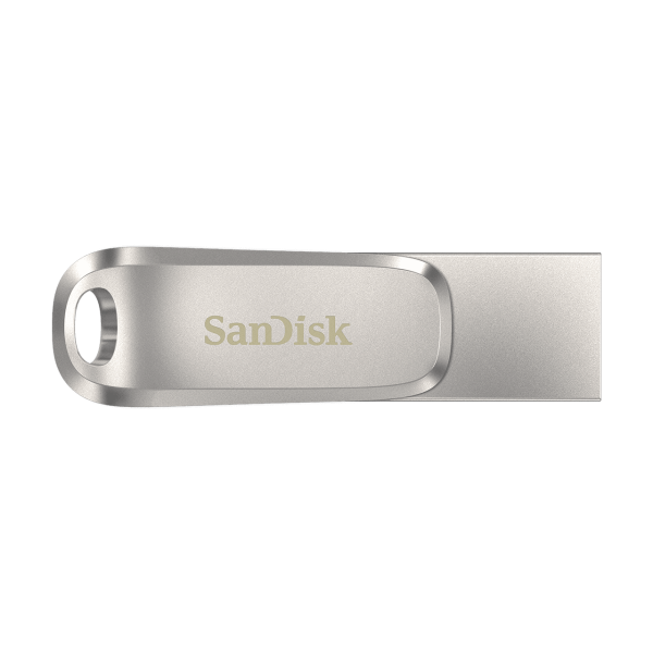 SanDisk Ultra Dual Drive Luxe/ 128GB/ USB 3.1/ USB-A + USB-C/ Strieborná 