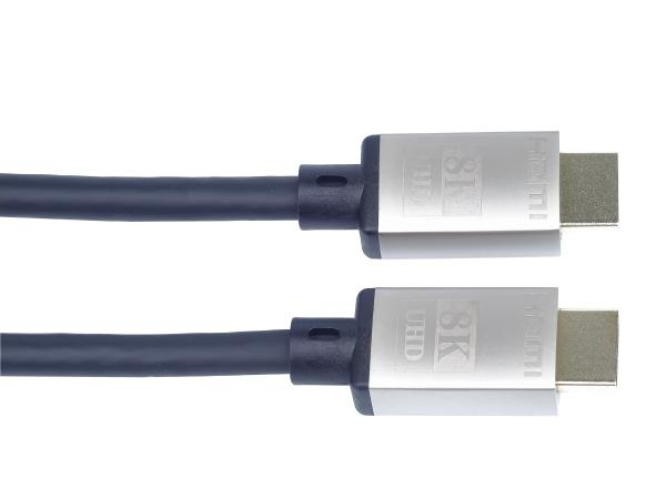 PremiumCord Ultra High Speed HDMI 2.1 kábel 8K@60Hz, 4K@120Hz dĺžka 5m kovové pozlátené konektory 
