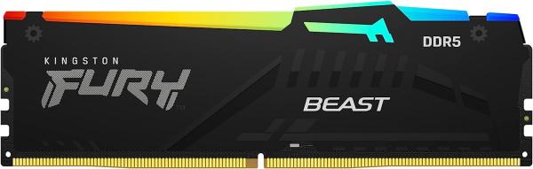 Kingston FURY Beast/ DDR5/ 64GB/ 5200MHz/ CL40/ 4x16GB/ RGB/ Black
