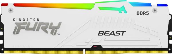 Kingston FURY Beast/ DDR5/ 64GB/ 5200MHz/ CL40/ 4x16GB/ RGB/ White