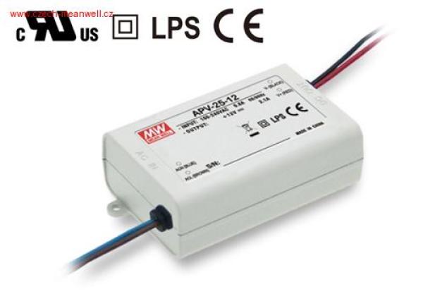 MEANWELL - APV-25-12 - napájací zdroj 12V 25W