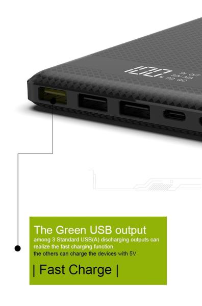 VIKING POWER BANK PN-962PD QC3.0 20000mAh, QUICK CHARGE 3.0, Čierna 
