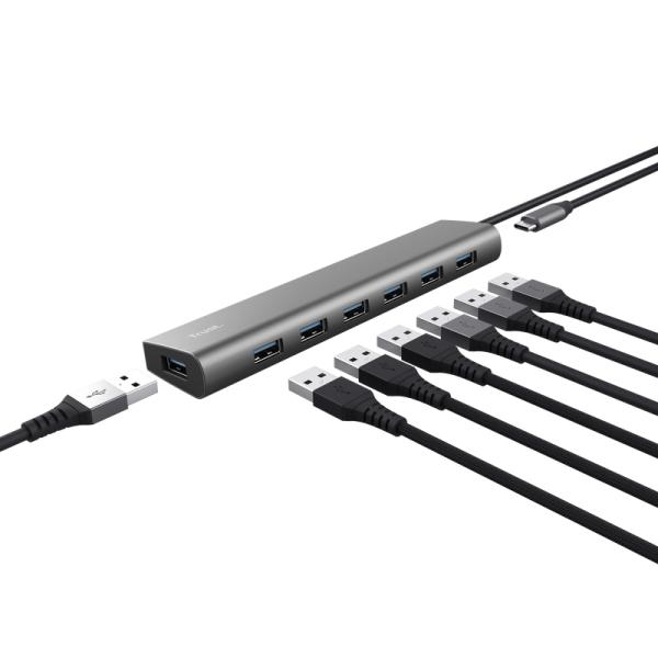 TRUST HALYX 7 PORT USB HUB 