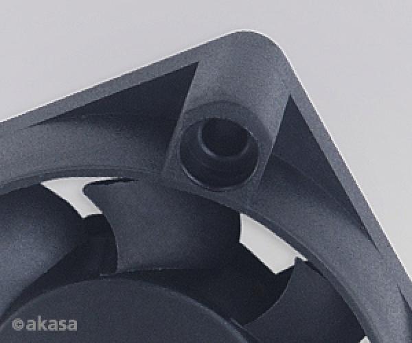 ventilátor Akasa - 40x10 mm - čierny 