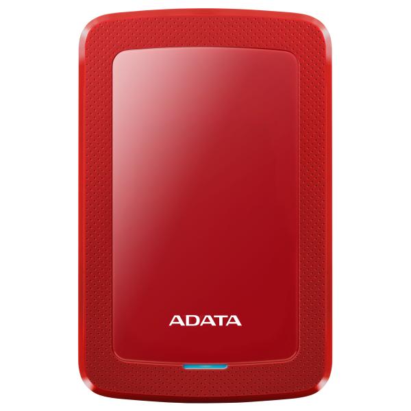 ADATA HV300/ 2TB/ HDD/ Externí/ 2.5"/ Červená/ 3R
