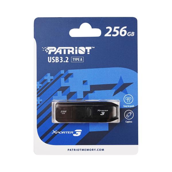Patriot Xporter 3 Slider/ 256GB/ USB 3.2/ USB-A/ Čierna 