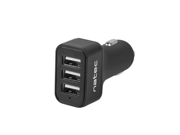 Natec nabíjačka do auta CONEY, 2XUSB, 1XUSB-C, 84W