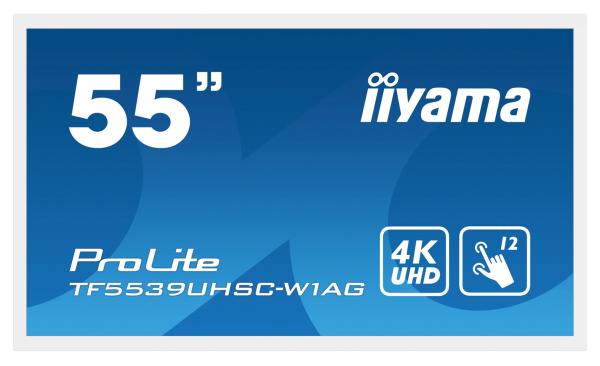 55" iiyama TF5539UHSC-W1AG:IPS, 4K, 500cd/ m2, 24/ 7