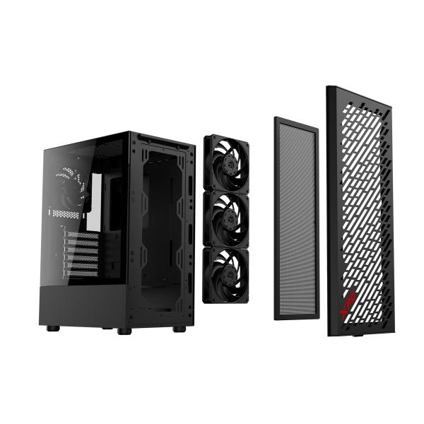 Adata XPG VALOR AIR/ Midi Tower/ Transpar./ Čierna 