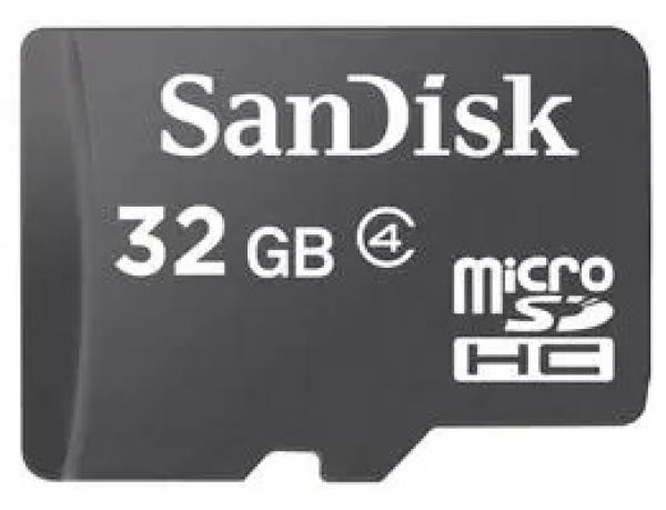 Sandisk/ micro SDHC/ 32GB/ Class 4/ + Adaptér/ Čierna