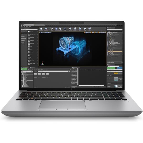 HP ZBook/ Fury G10/ i9-13950HX/ 16"/ 4K/ 128GB/ 2TB SSD/ RTX 5000A/ W11P/ Silver/ 5RNBD