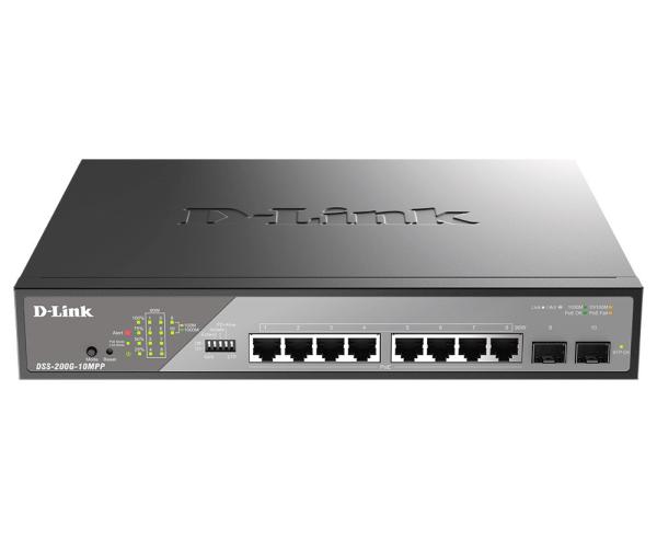 D-Link DSS-200G-10MPP/ E 10-Port Gigabit Ethernet PoE++ Surveillance Switch