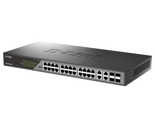 D-Link DSS-200G-28MP/ E 28-Port Gigabit Ethernet PoE+ Surveillance Switch 