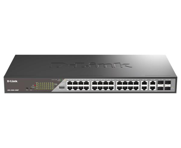 D-Link DSS-200G-28MP/ E 28-Port Gigabit Ethernet PoE+ Surveillance Switch