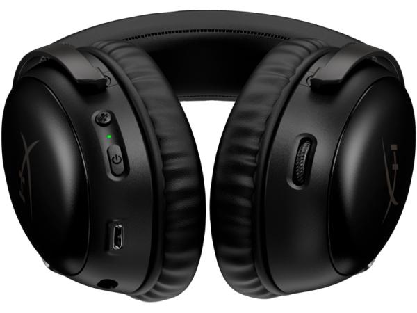 HP HyperX Cloud III/ USB-C/ Drôt/ USB/ Bezdrôt/ Čierna 
