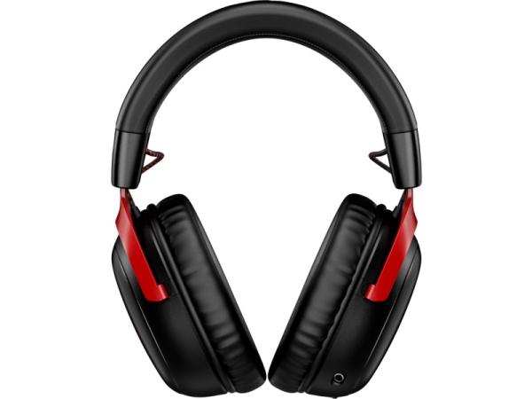 HP HyperX Cloud III/ USB-C/ Drôt/ USB/ Bezdrôt/ Čierna-červená