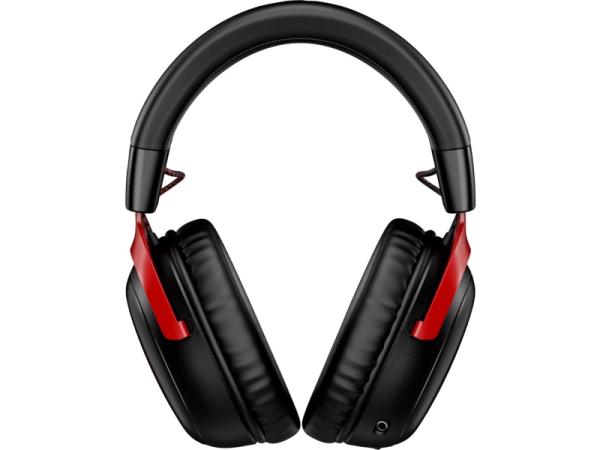 HP HyperX Cloud III/ USB-C/ Drát/ USB/ Bezdrát/ Černá-červená