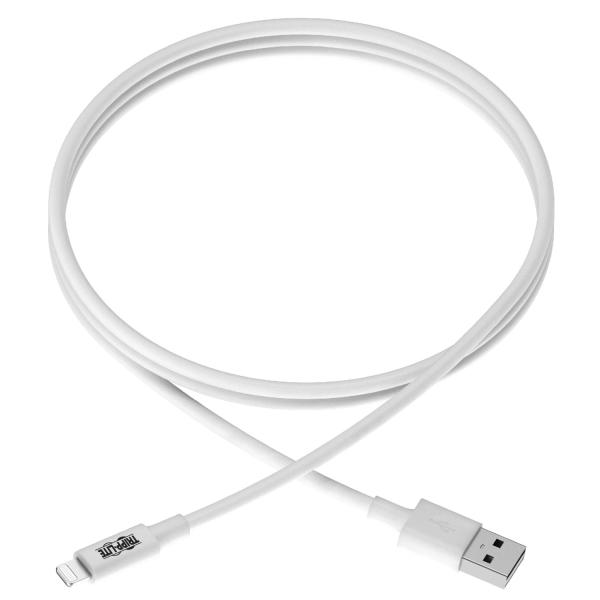 Kabel USB-A 2.0 / Lightning Synchronizace/ Nabíjení, MFi Certified, Samec/ Samec, bílá, 1.83m 