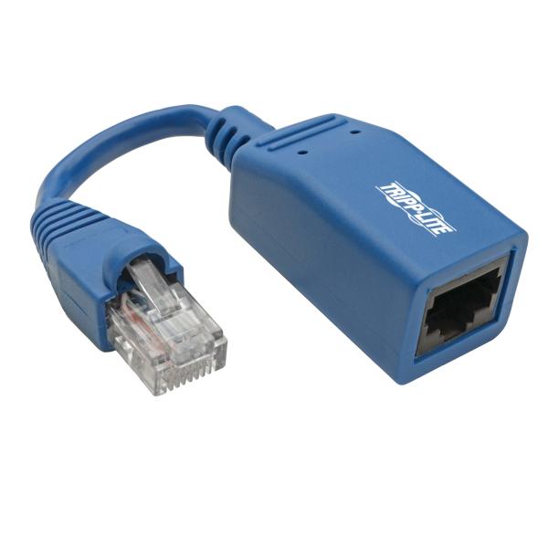 Adaptér Ethernet Cable / Cisco Console Rollover Cable (RJ45 Samec/ Samice), modrá, 12.7cm