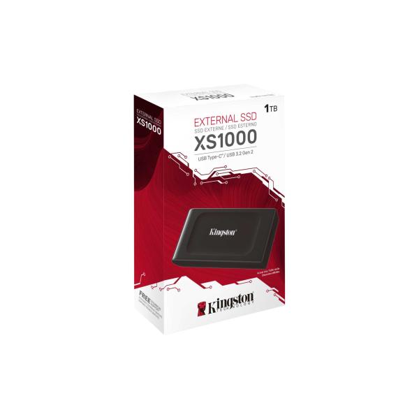 Kingston XS1000/ 1TB/ SSD/ Externí/ Černá/ 5R 