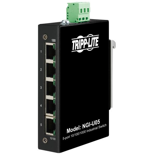 Tripplite Přepínač 5x zdroj Unmanaged Ethernet Switch, 10/ 100/ 1000Mb/ s, montáž DIN / deska