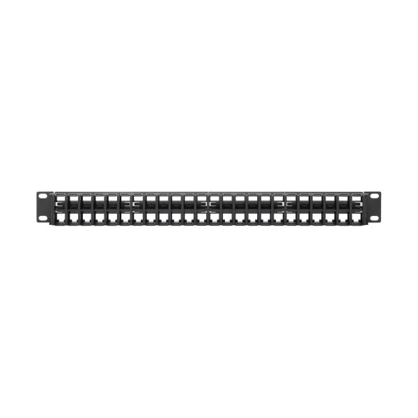 Tripplite Patch Panel 48-Port 1U Rack Netienený, Keystone/ Multimedia, RJ45 Ethernet, USB, HDMI, Cat5e/ 6 