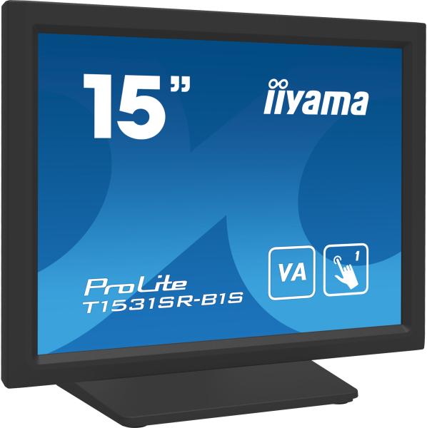 15" iiyama T1531SR-B1S:VA, 1024x768, DP, HDMI 