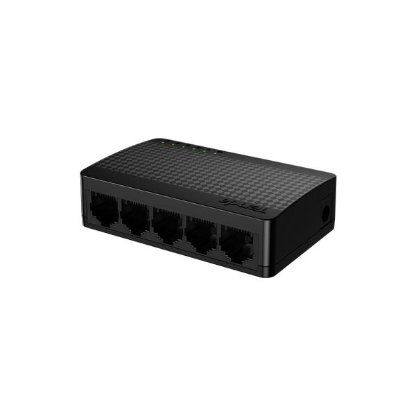 Tenda SG105M - 5x Gigabit Desktop Ethernet Mini Switch, 10/ 100/ 1000 Mb/ s, 10Gb/ s, fanless 