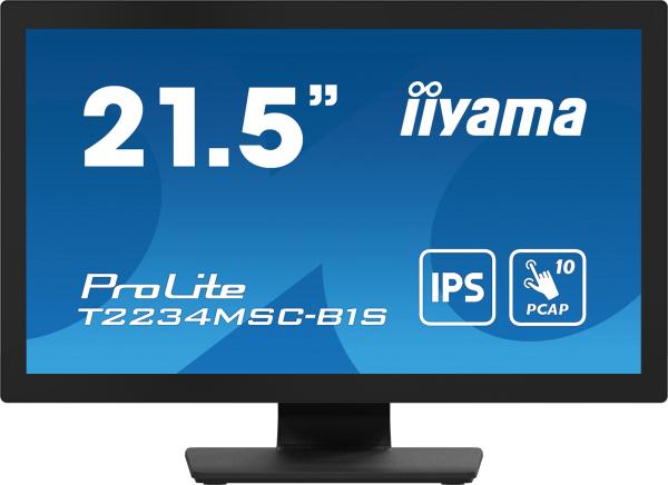 22" LCD iiyama T2234MSC-B1S: PCAP, 10P, IPS, FHD, HDMI