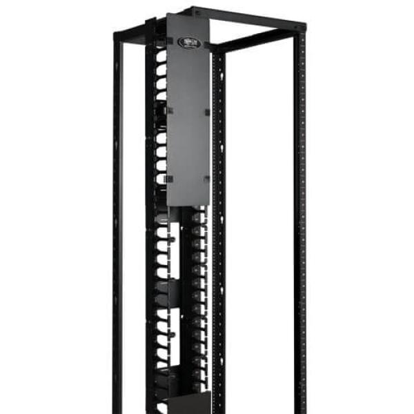 Tripplite Káblový manažér vert. SmartRack6"(15.24cm), káblový kanál s výrezmi pre káble a krytom 