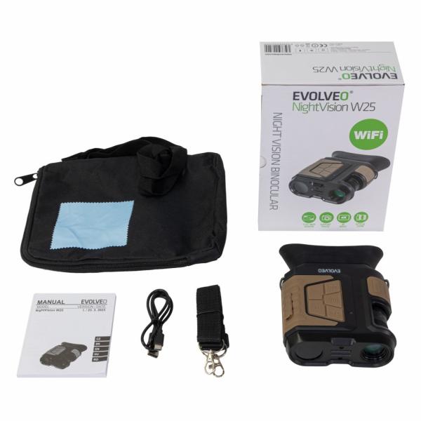 EVOLVEO NightVision W25, binokulár s nočným videním a WiFi 