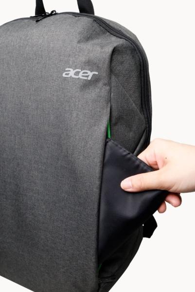 Acer urban backpack, grey & green, 15.6 