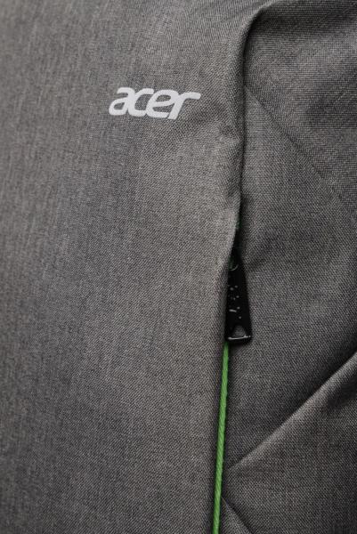 Acer urban backpack, grey & green, 15.6 