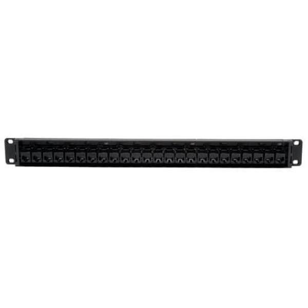 Tripplite Patch panel priechodný pre montáž do racku 1U, 24x Cat6/ Cat5, RJ45 Ethernet 