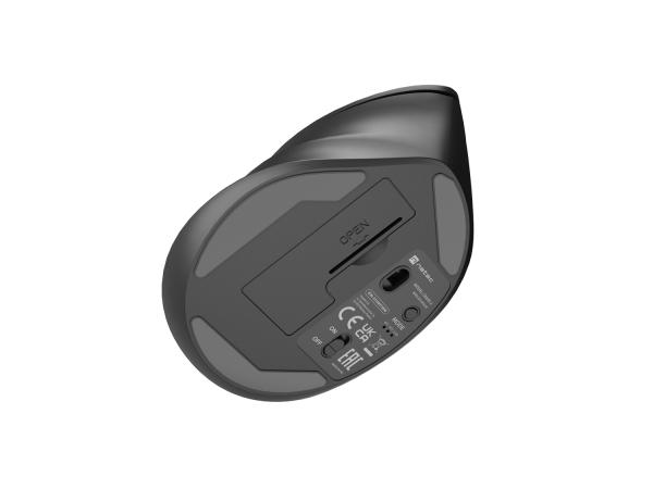 Natec CRAKE 2/ Kancelárska/ Optická/ Pre pravákov/ 2 400 DPI/ USB+BT/ Čierna 