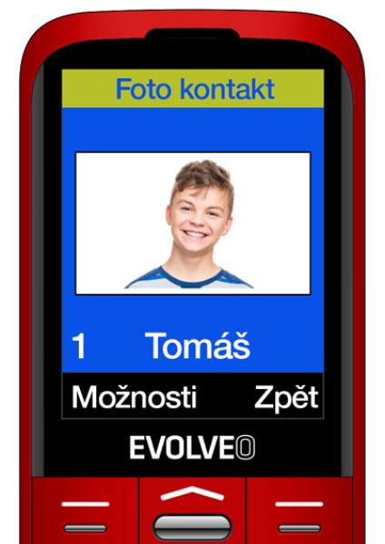 EVOLVEO EasyPhone XO, mobilný telefón pre seniorov s nabíjacím stojanom (červená farba) 
