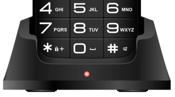 EVOLVEO EasyPhone XO, mobilný telefón pre seniorov s nabíjacím stojanom (čierna farba) 