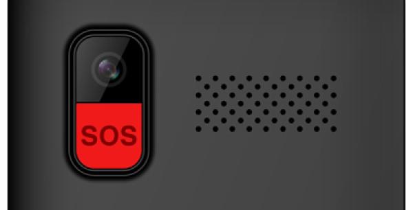 EVOLVEO EasyPhone XO, mobilný telefón pre seniorov s nabíjacím stojanom (čierna farba) 