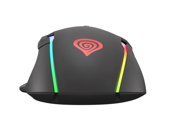 Genesis herná optická myš XENON 220 G2/ RGB/ Herná/ Optická/ Pre pravákov/ 12 400 DPI/ Drôtová USB/ Čierna 
