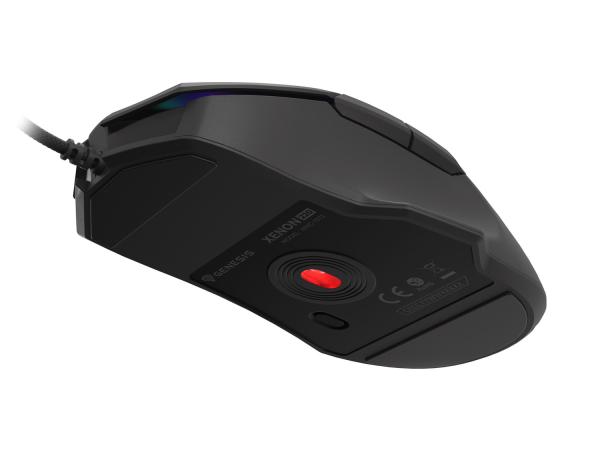 Genesis herná optická myš XENON 220 G2/ RGB/ Herná/ Optická/ Pre pravákov/ 12 400 DPI/ Drôtová USB/ Čierna 