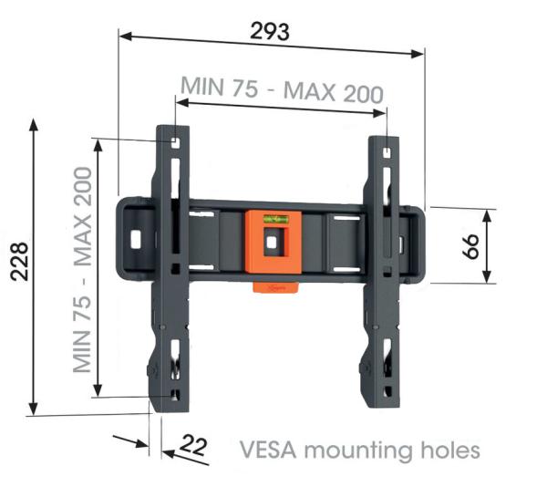 Vogel&quot;s TVM 1203, fixný TV držiak pre obrazovky 19-50", 30 kg 