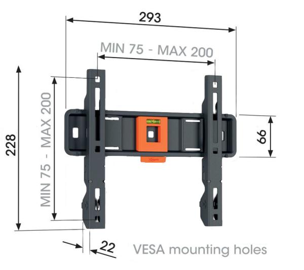 Vogel&quot;s TVM 1203, fixní TV držák pro obrazovky 19-50", 30 kg 