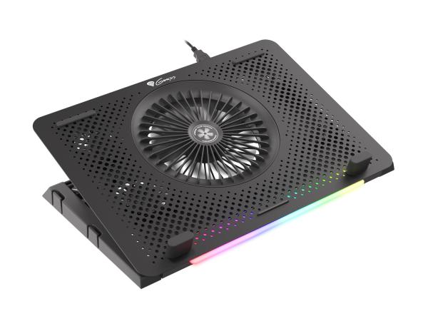 Chladící podložka pro NB Genesis Oxid 450 RGB do 15.6", hliníkové tělo 