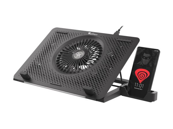 Chladiaca podložka pre NB Genesis Oxid 450 RGB do 15.6", hliníkové telo 