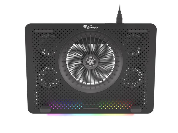 Chladiaca podložka pre NB Genesis Oxid 450 RGB do 15.6", hliníkové telo 