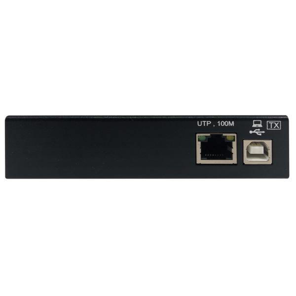 Tripplite Extender, 4-port USB 2.0 přes Cat6, ESD ochrana, PoC, průmyslový, možnost montáže, 100mm 